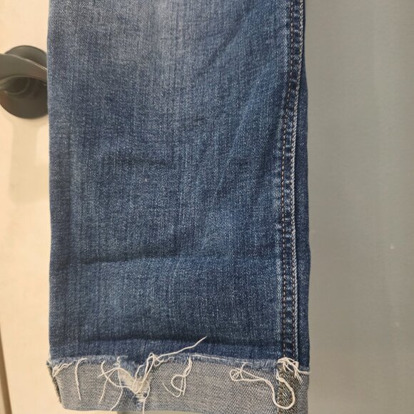 Silver Jeans Co. Button Fly Distressed Jeans | Size 34/27 | Raw Hem Denim - Picture 9 of 16